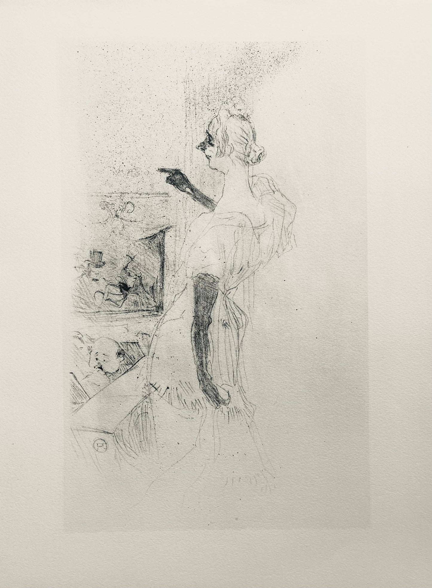 Henri De Toulouse-Lautrec, Composition, Yvette Guilbert Vue Par Toulouse-Lautrec, Lithograph
