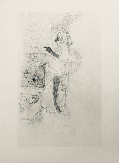 Henri De Toulouse-Lautrec, Composition, Yvette Guilbert Vue Par Toulouse-Lautrec, Lithograph
