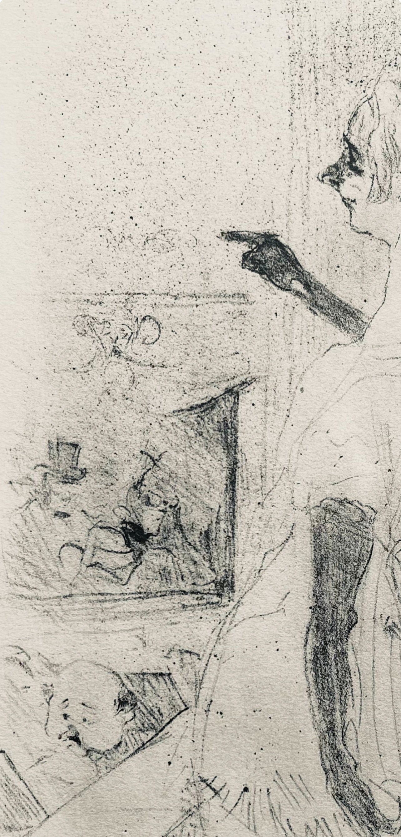 Henri De Toulouse-Lautrec, Composition, Yvette Guilbert Vue Par Toulouse-Lautrec, Lithograph
