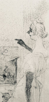 Henri De Toulouse-Lautrec, Composition, Yvette Guilbert Vue Par Toulouse-Lautrec, Lithograph