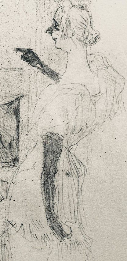 Henri De Toulouse-Lautrec, Composition, Yvette Guilbert Vue Par Toulouse-Lautrec, Lithograph