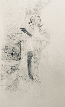 Henri De Toulouse-Lautrec, Composition, Yvette Guilbert Vue Par Toulouse-Lautrec, Lithograph