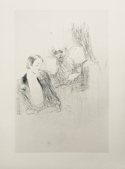 Henri De Toulouse-Lautrec, Composition, Yvette Guilbert Vue Par Toulouse-Lautrec, Lithograph