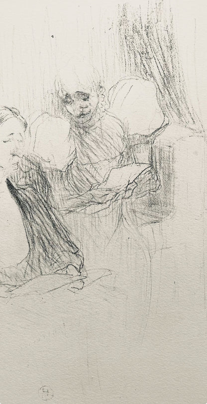 Henri De Toulouse-Lautrec, Composition, Yvette Guilbert Vue Par Toulouse-Lautrec, Lithograph
