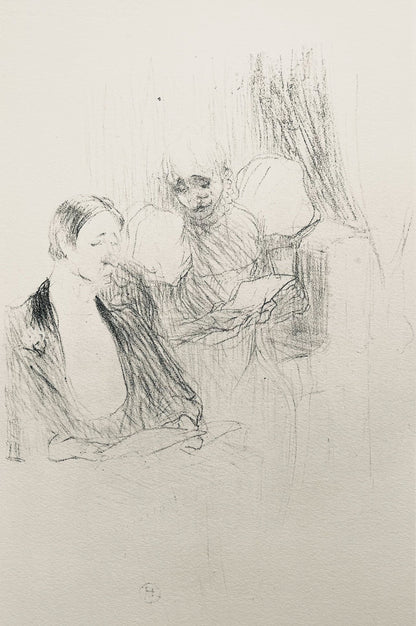 Henri De Toulouse-Lautrec, Composition, Yvette Guilbert Vue Par Toulouse-Lautrec, Lithograph