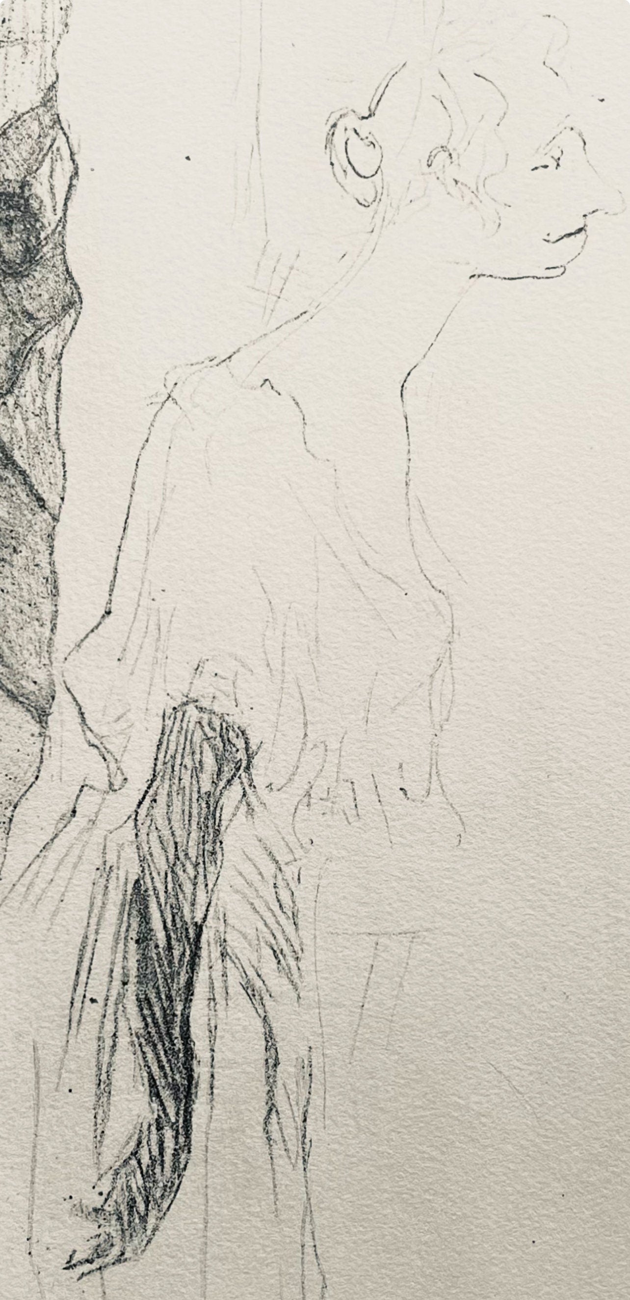 Henri De Toulouse-Lautrec, Composition, Yvette Guilbert Vue Par Toulouse-Lautrec, Lithograph