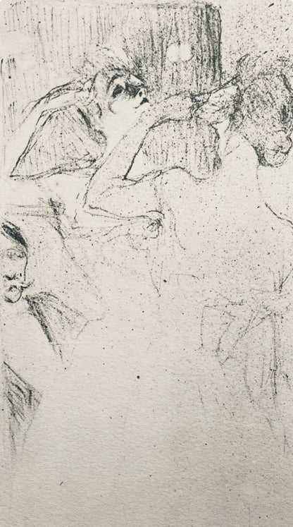 Henri De Toulouse-Lautrec, Composition, Yvette Guilbert Vue Par Toulouse-Lautrec, Lithograph