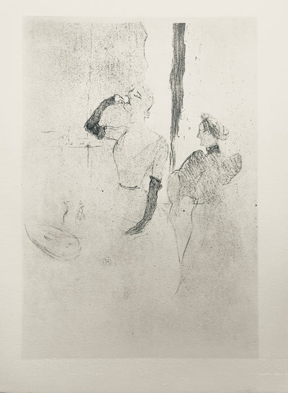 Henri De Toulouse-Lautrec, Composition, Yvette Guilbert Vue Par Toulouse-Lautrec, Lithograph