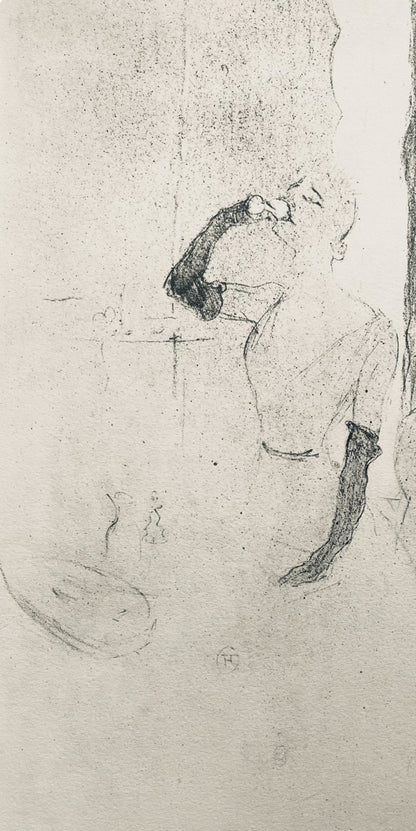 Henri De Toulouse-Lautrec, Composition, Yvette Guilbert Vue Par Toulouse-Lautrec, Lithograph