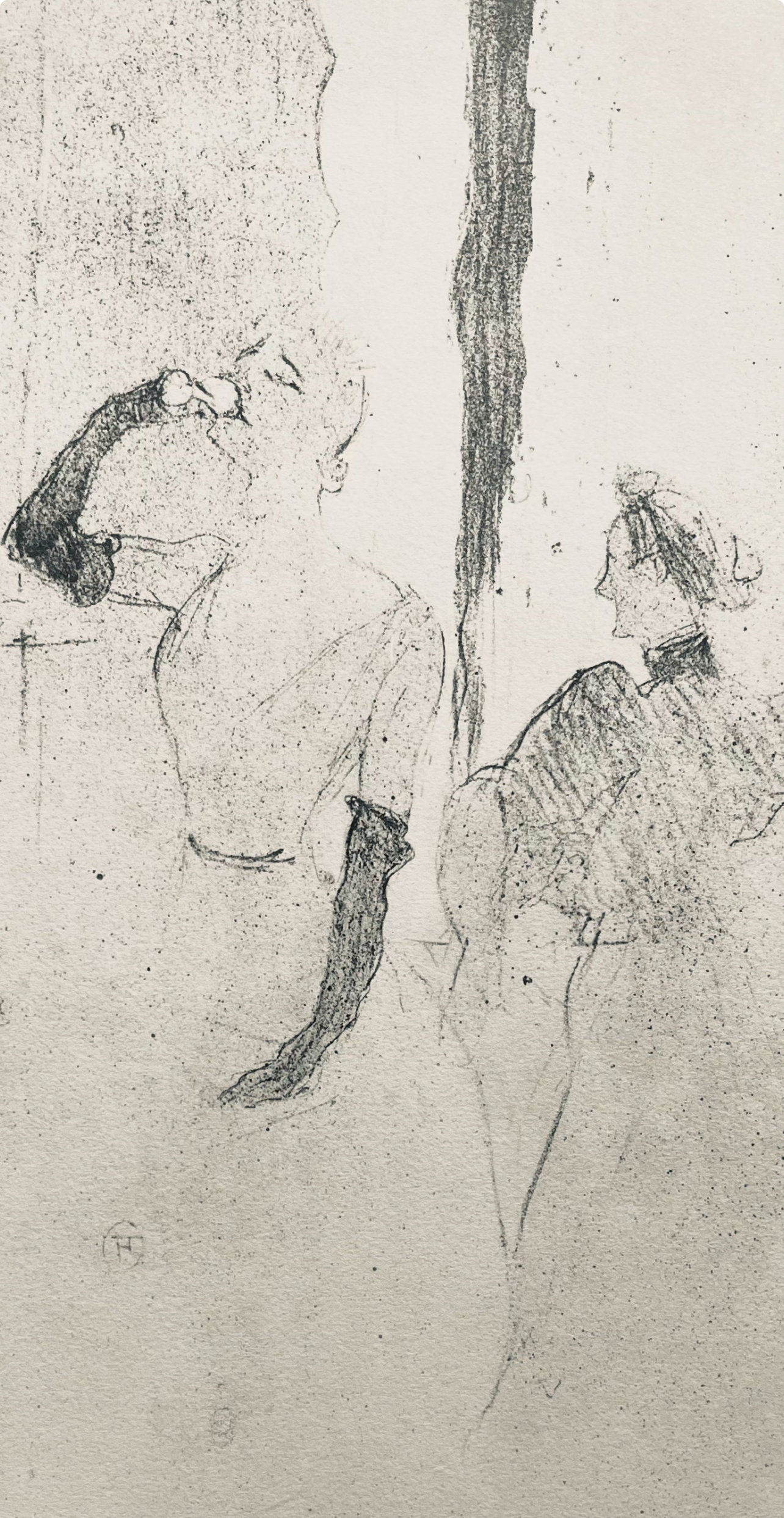 Henri De Toulouse-Lautrec, Composition, Yvette Guilbert Vue Par Toulouse-Lautrec, Lithograph