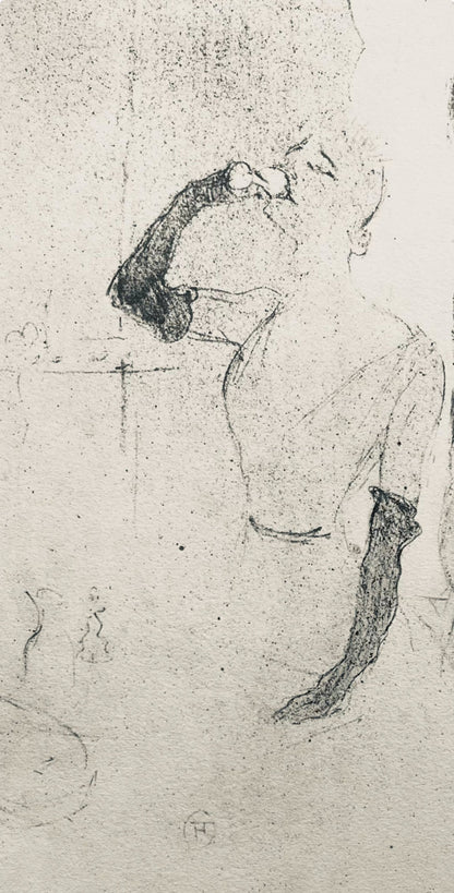 Henri De Toulouse-Lautrec, Composition, Yvette Guilbert Vue Par Toulouse-Lautrec, Lithograph