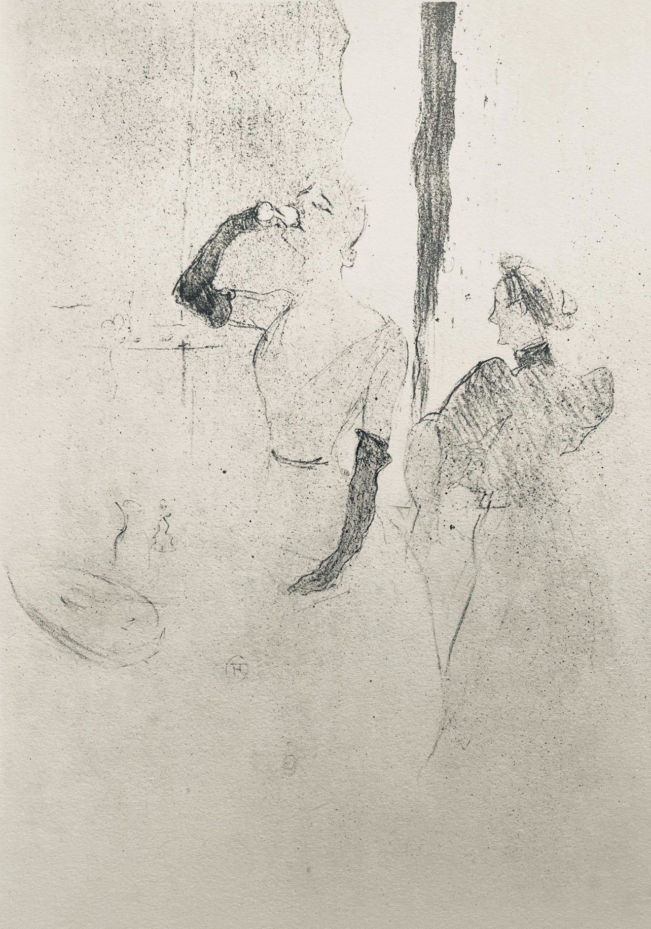 Henri De Toulouse-Lautrec, Composition, Yvette Guilbert Vue Par Toulouse-Lautrec, Lithograph
