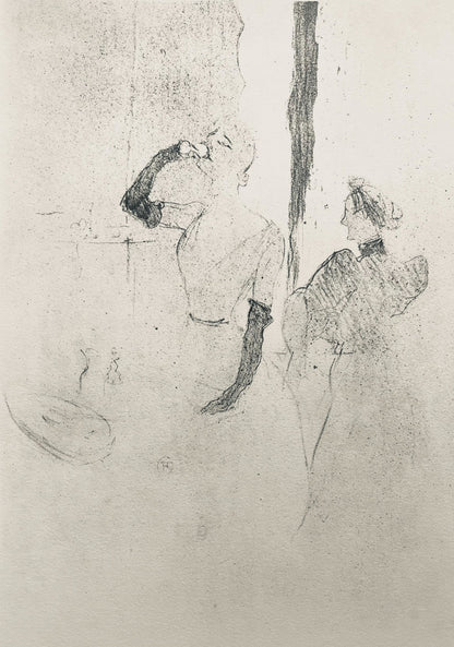 Henri De Toulouse-Lautrec, Composition, Yvette Guilbert Vue Par Toulouse-Lautrec, Lithograph