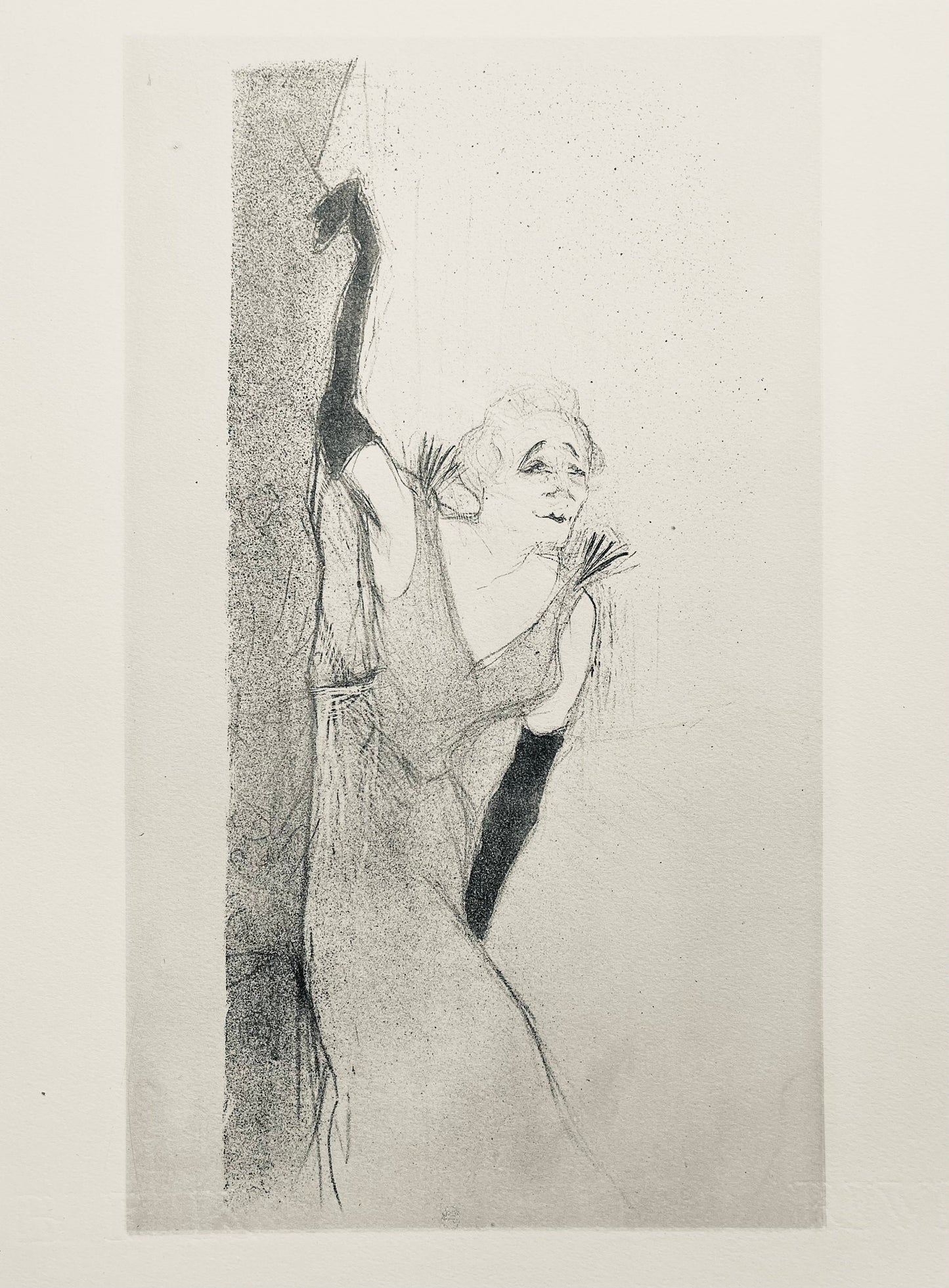 Henri De Toulouse-Lautrec, Composition, Yvette Guilbert Vue Par Toulouse-Lautrec, Lithograph