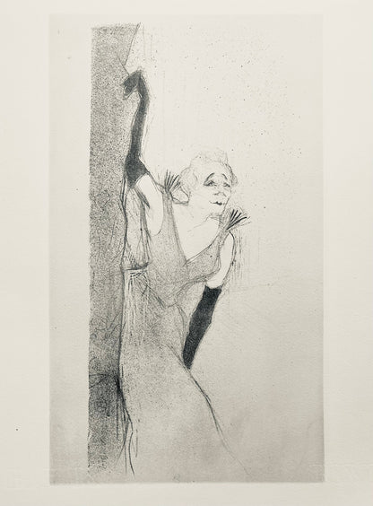 Henri De Toulouse-Lautrec, Composition, Yvette Guilbert Vue Par Toulouse-Lautrec, Lithograph