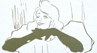 Henri De Toulouse-Lautrec, Composition, Yvette Guilbert Vue Par Toulouse-Lautrec, Lithograph