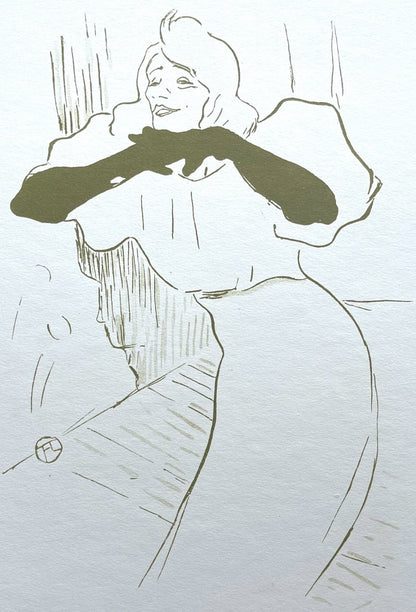 Henri De Toulouse-Lautrec, Composition, Yvette Guilbert Vue Par Toulouse-Lautrec, Lithograph
