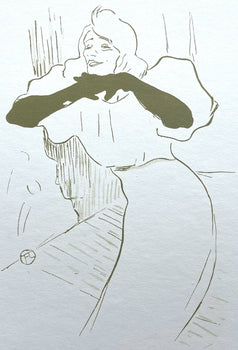 Henri De Toulouse-Lautrec, Composition, Yvette Guilbert Vue Par Toulouse-Lautrec, Lithograph