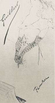 Henri De Toulouse-Lautrec, Composition, Yvette Guilbert Vue Par Toulouse-Lautrec, Lithograph