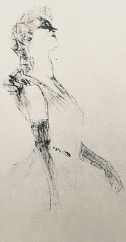 Henri De Toulouse-Lautrec, Composition, Yvette Guilbert Vue Par Toulouse-Lautrec, Lithograph