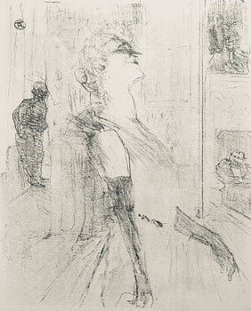 Henri De Toulouse-Lautrec, Composition, Yvette Guilbert Vue Par Toulouse-Lautrec, Lithograph