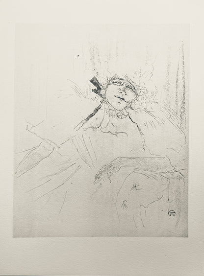 Henri De Toulouse-Lautrec, Composition, Yvette Guilbert Vue Par Toulouse-Lautrec, Lithograph