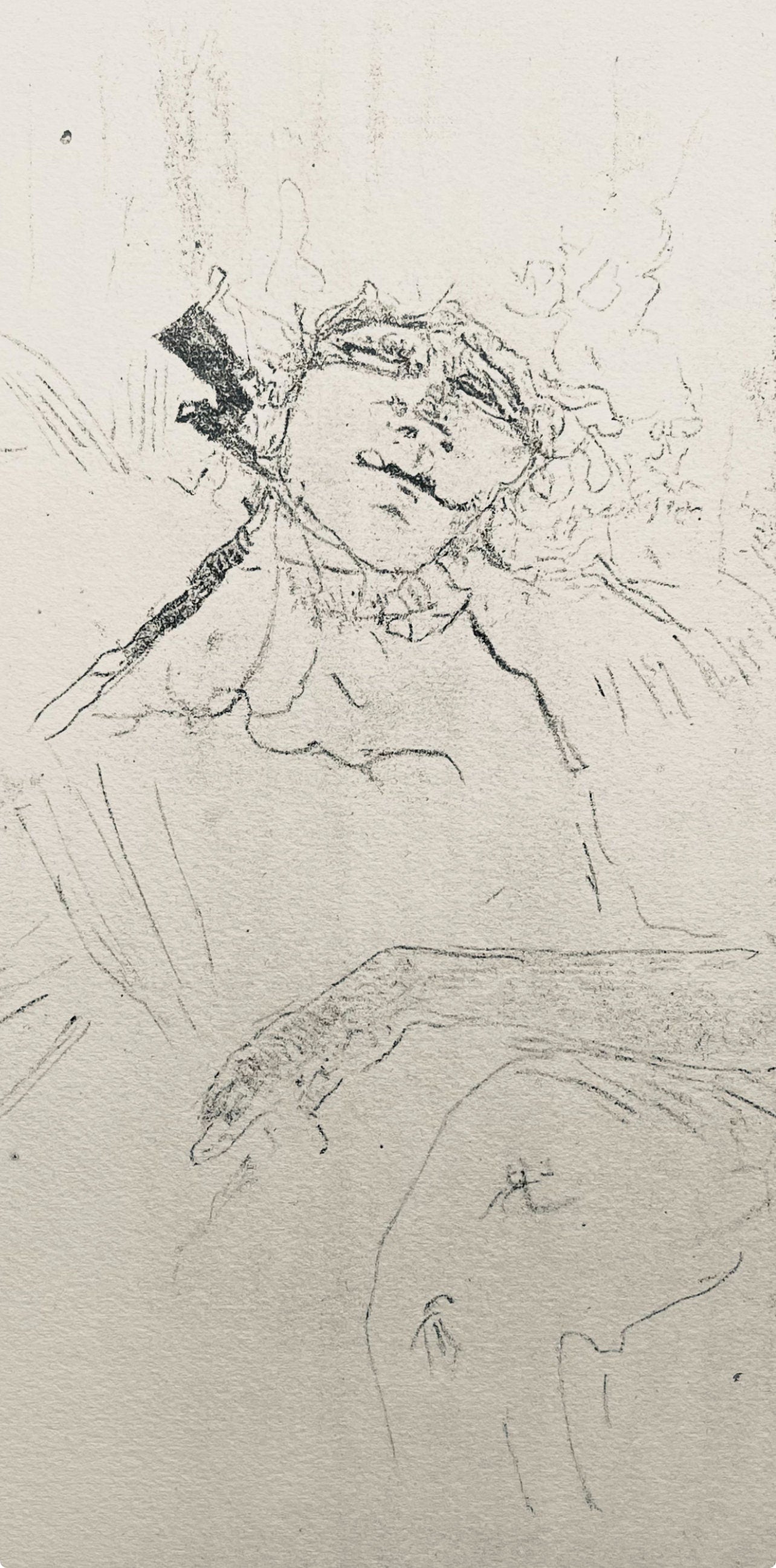 Henri De Toulouse-Lautrec, Composition, Yvette Guilbert Vue Par Toulouse-Lautrec, Lithograph