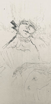 Henri De Toulouse-Lautrec, Composition, Yvette Guilbert Vue Par Toulouse-Lautrec, Lithograph