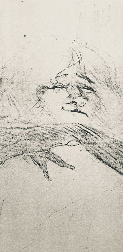 Henri De Toulouse-Lautrec, Composition, Yvette Guilbert Vue Par Toulouse-Lautrec, Lithograph