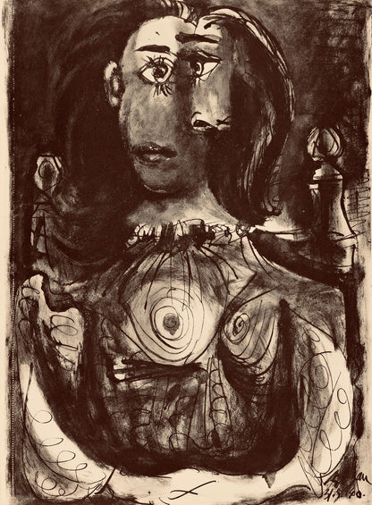 Pablo Picasso, Composition, Carnet De Dessins De Picasso, Cahiers Dart, Lithograph