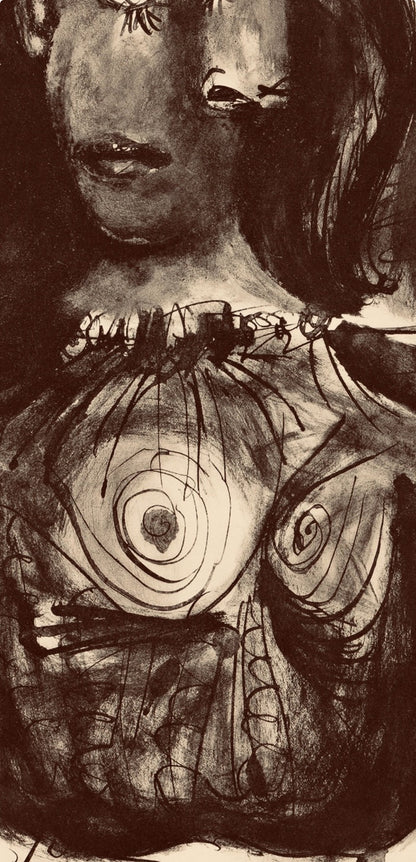 Pablo Picasso, Composition, Carnet De Dessins De Picasso, Cahiers Dart, Lithograph