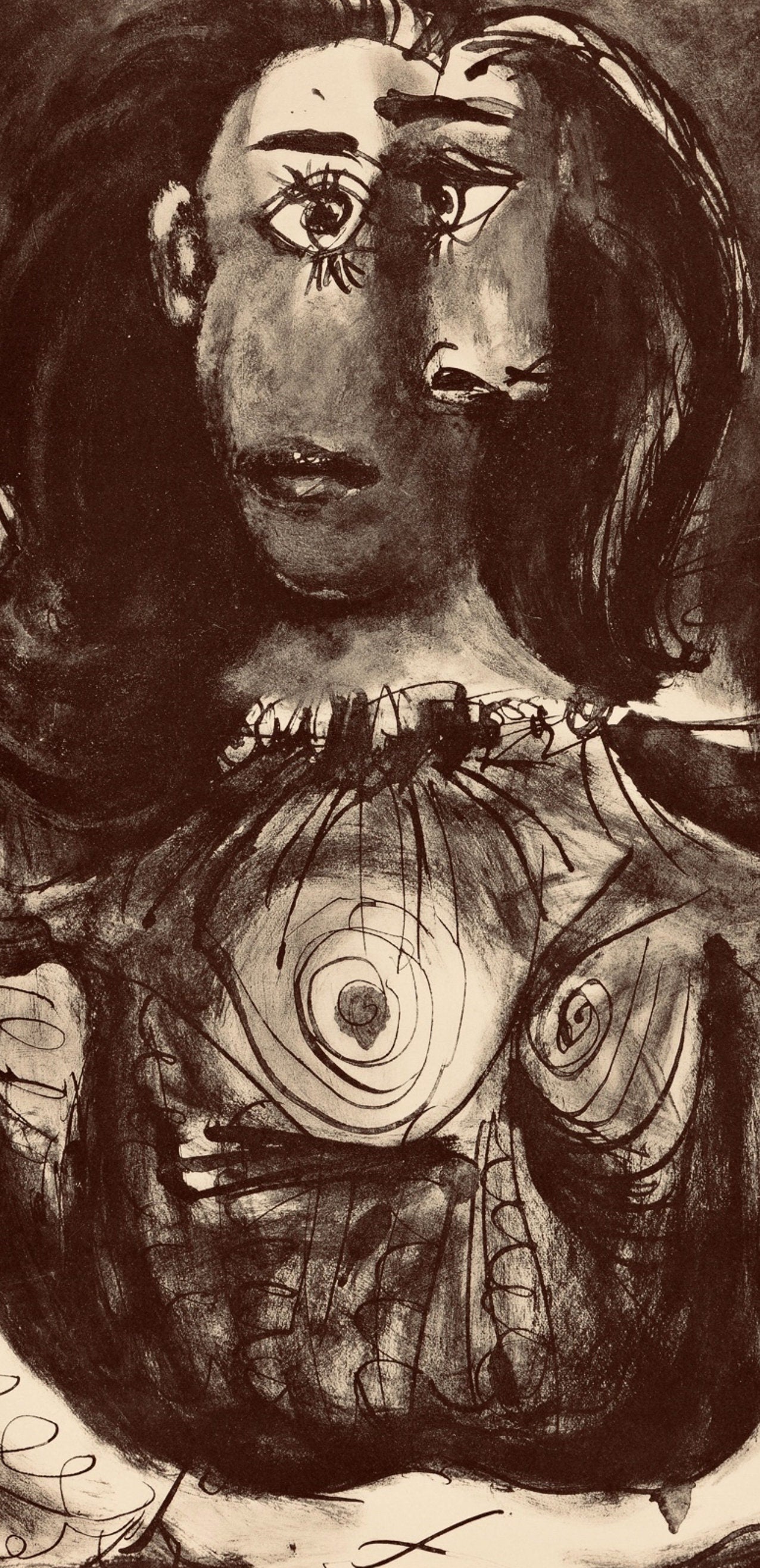 Pablo Picasso, Composition, Carnet De Dessins De Picasso, Cahiers Dart, Lithograph