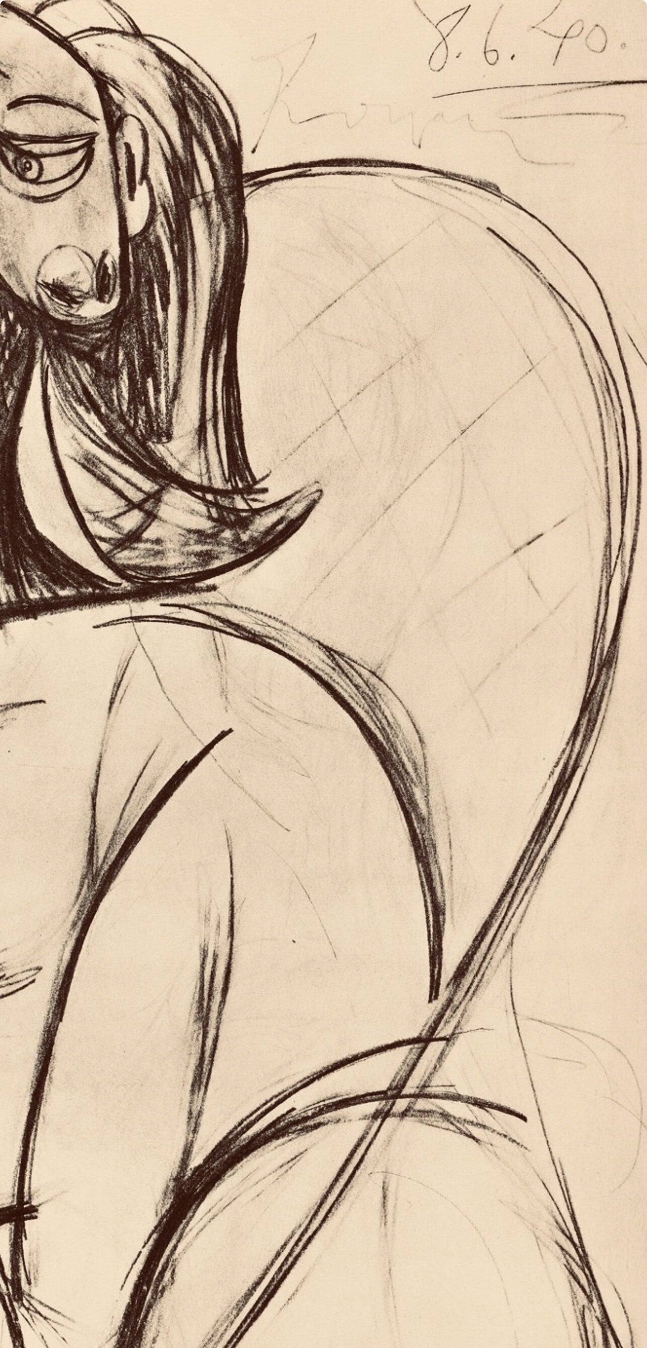 Pablo Picasso, Composition, Carnet De Dessins De Picasso, Cahiers Dart, Lithograph
