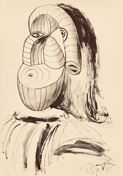 Pablo Picasso, Composition, Carnet De Dessins De Picasso, Cahiers Dart, Lithograph