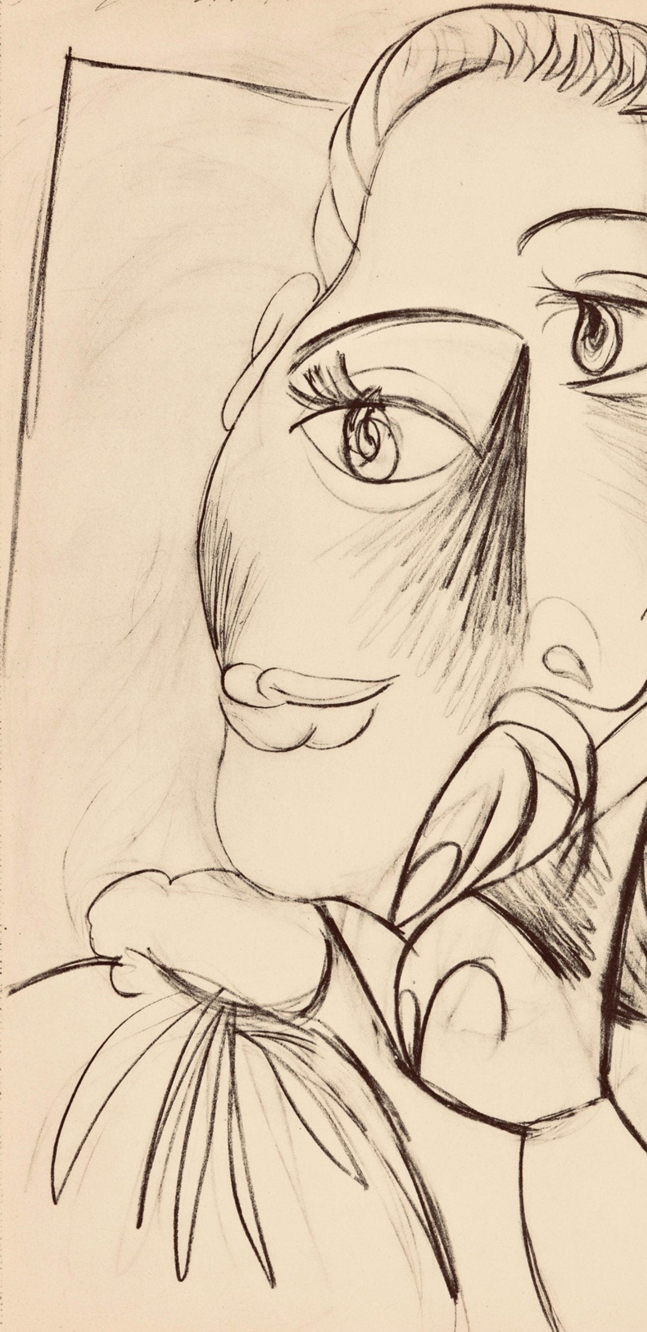 Pablo Picasso, Composition, Carnet De Dessins De Picasso, Cahiers Dart, Lithograph