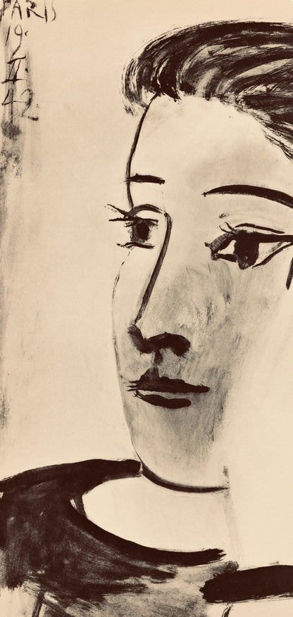 Pablo Picasso, Composition, Carnet De Dessins De Picasso, Cahiers Dart, Lithograph
