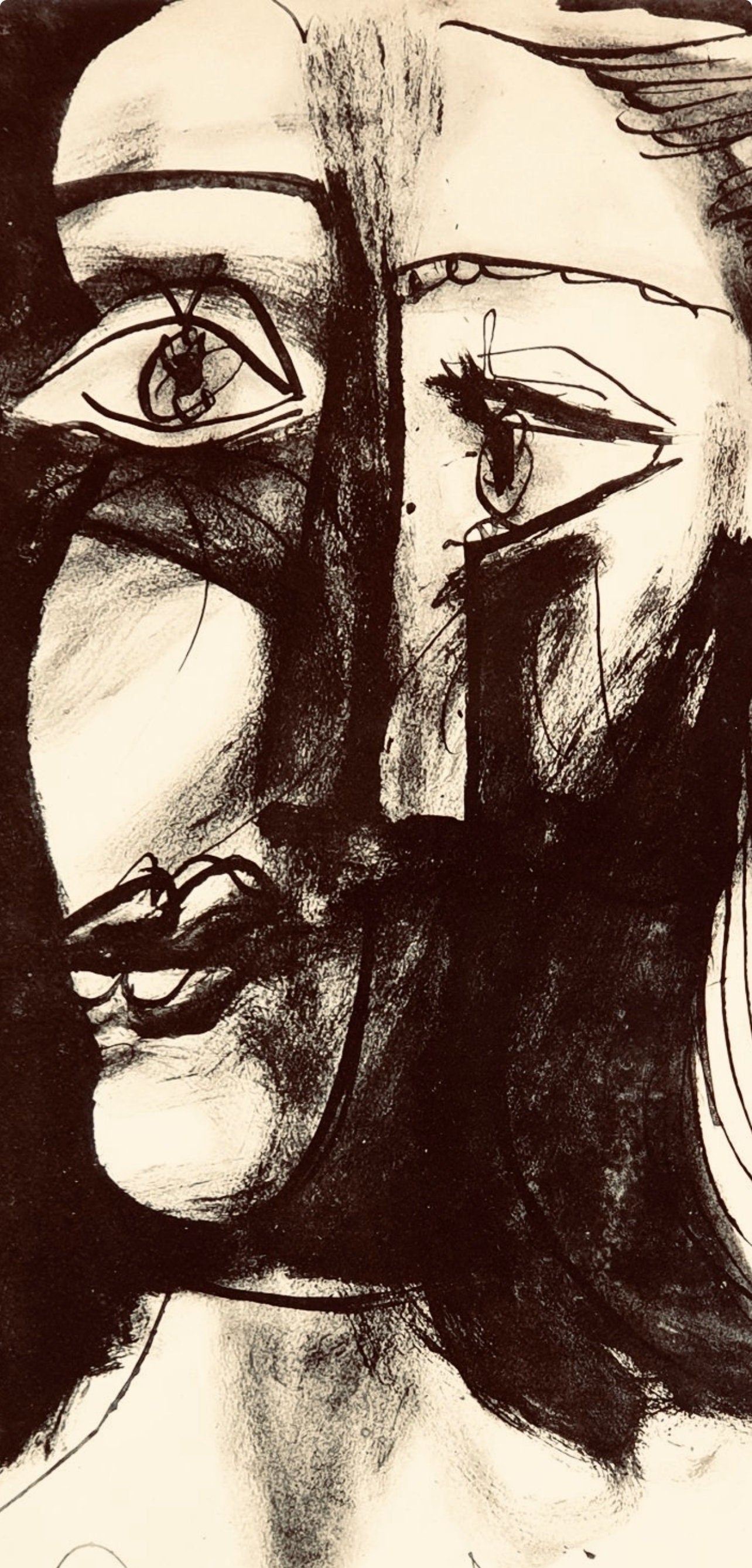 Pablo Picasso, Composition, Carnet De Dessins De Picasso, Cahiers Dart, Lithograph