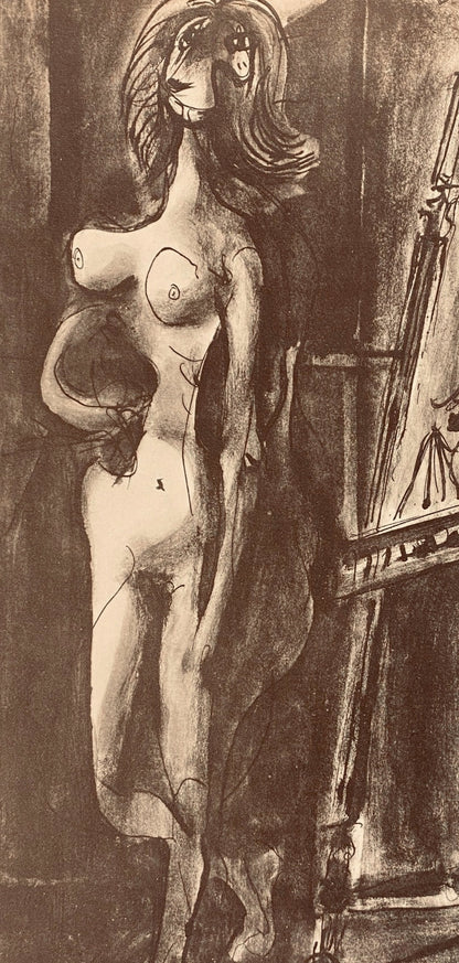 Pablo Picasso, Composition, Carnet De Dessins De Picasso, Cahiers Dart, Lithograph