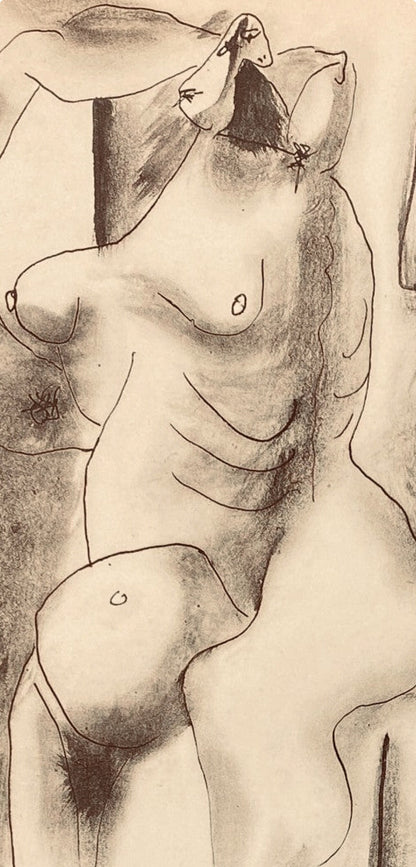 Pablo Picasso, Composition, Carnet De Dessins De Picasso, Cahiers Dart, Lithograph