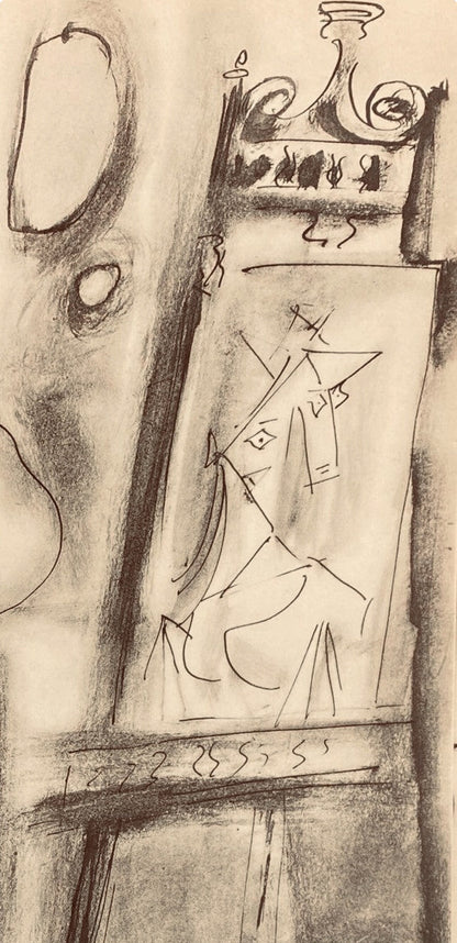 Pablo Picasso, Composition, Carnet De Dessins De Picasso, Cahiers Dart, Lithograph