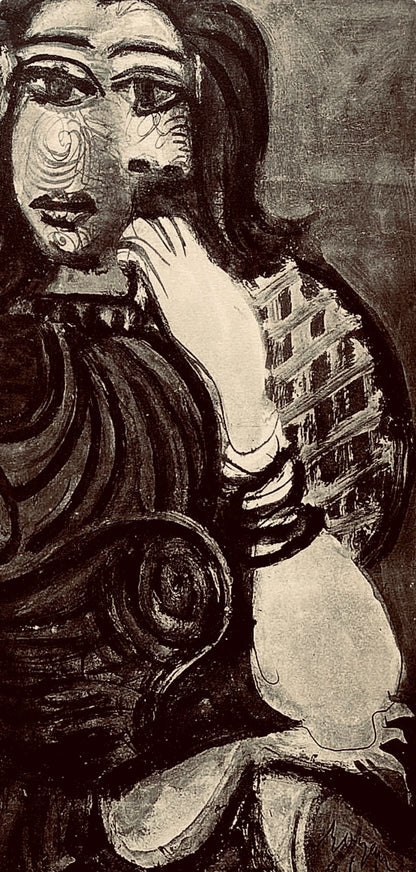 Pablo Picasso, Composition, Carnet De Dessins De Picasso, Cahiers Dart, Lithograph