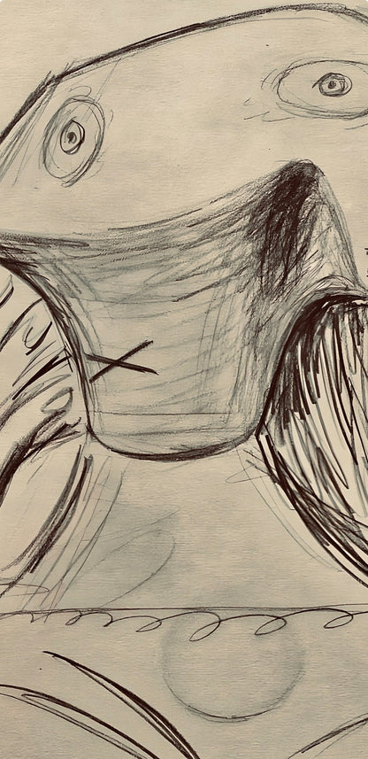 Pablo Picasso, Composition, Carnet De Dessins De Picasso, Cahiers Dart, Lithograph