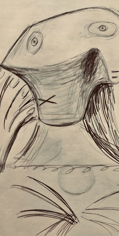 Pablo Picasso, Composition, Carnet De Dessins De Picasso, Cahiers Dart, Lithograph