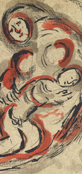 Marc Chagall, Hagar In The Desert (Mourlot 117-46; Cramer 25), Drawings From The Bible, Verve:
