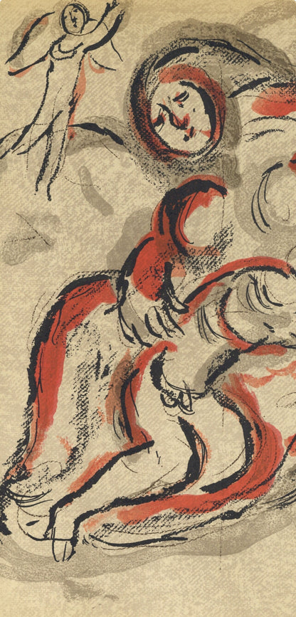 Marc Chagall, Hagar In The Desert (Mourlot 117-46; Cramer 25), Drawings From The Bible, Verve: