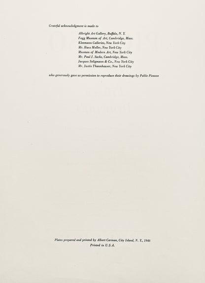 Pablo Picasso, Two Nudes (Orozco 95), Picasso: Fifteen Drawings, Lithograph