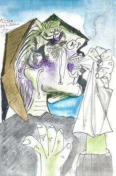 Pablo Picasso, Weeping Woman (Orozco 95), Picasso: Fifteen Drawings, Lithograph