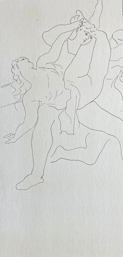Pablo Picasso, Four Ballet Dancers (Orozco 95), Picasso: Fifteen Drawings, Lithograph