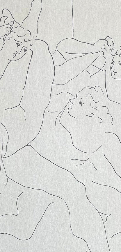 Pablo Picasso, Four Ballet Dancers (Orozco 95), Picasso: Fifteen Drawings, Lithograph