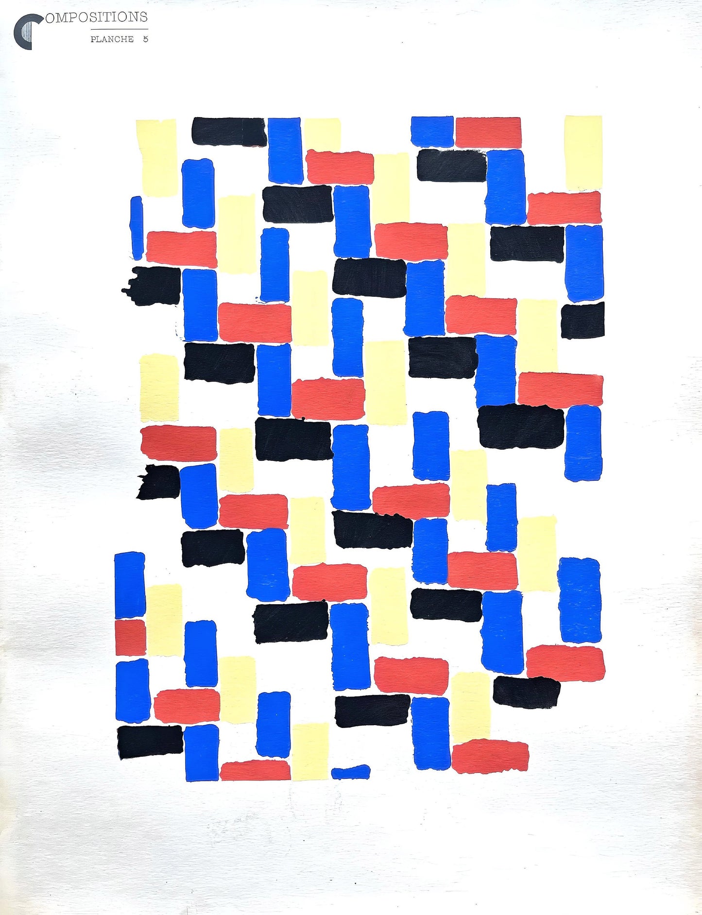 Sonia Delaunay, Planche No. 5, Compositions, Couleurs, Ides: Sonia Delaunay, Lithograph